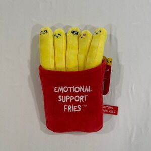 What Do You Meme Emotional Support Fries Plush Unisex OS Yellow‎ Red | Kawaii